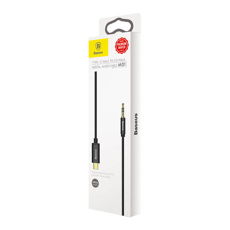 Baseus Yiven Audio cable USB-C to mini jack 3,5mm, 1.2m (Black)