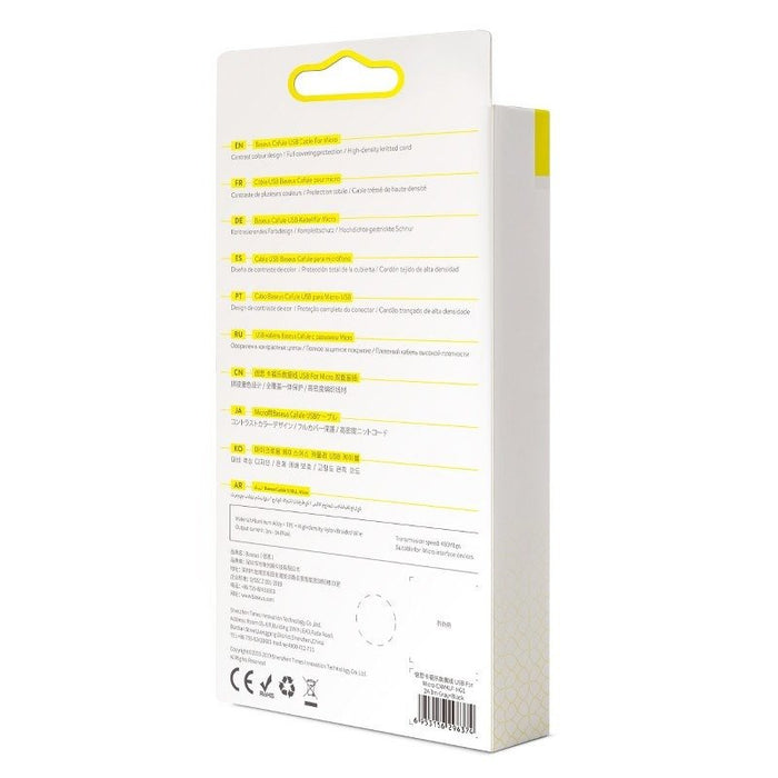 Baseus Cafule Cable USB For Micro 2A 3m Gray+Black