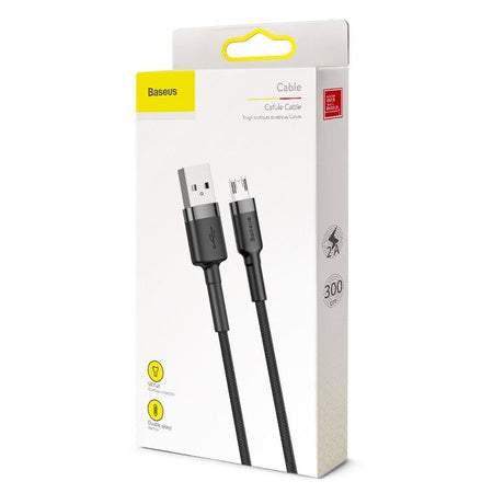 Baseus Cafule Cable USB For Micro 2A 3m Gray+Black