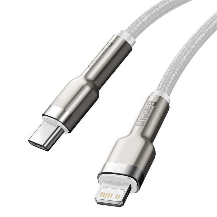 USB-C cable for Lightning Baseus Cafule, PD, 20W, 1m (white)