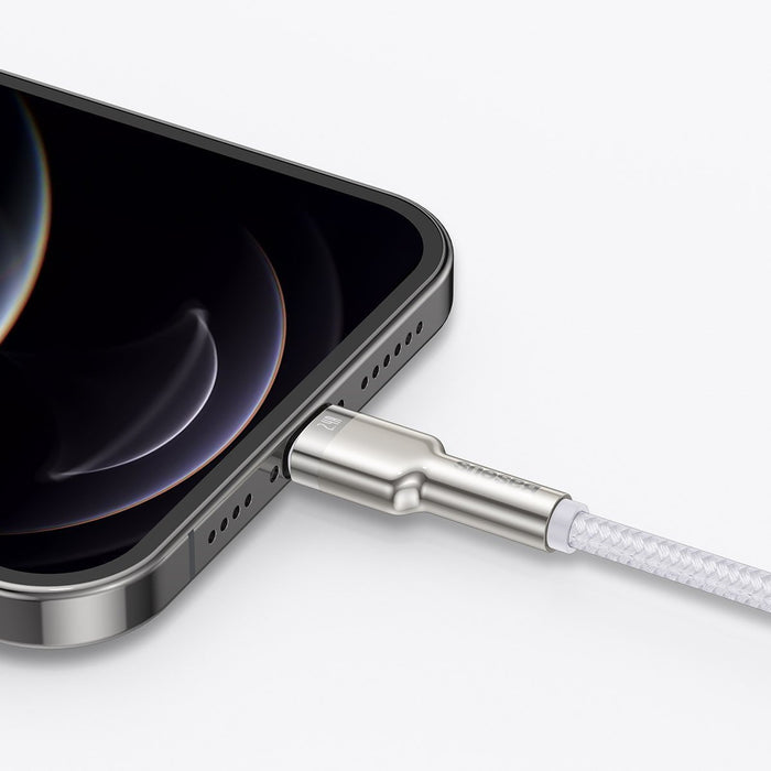 USB cable for Lightning Baseus Cafule, 2.4A, 2m (white)