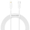 Baseus Superior Series Cable USB-C to Lightning, 20W, PD, 2m (white)