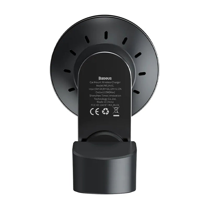 Baseus Big Energy car mount with wireless charger 15W for Iphone 12 / Iphone 13 (Black)