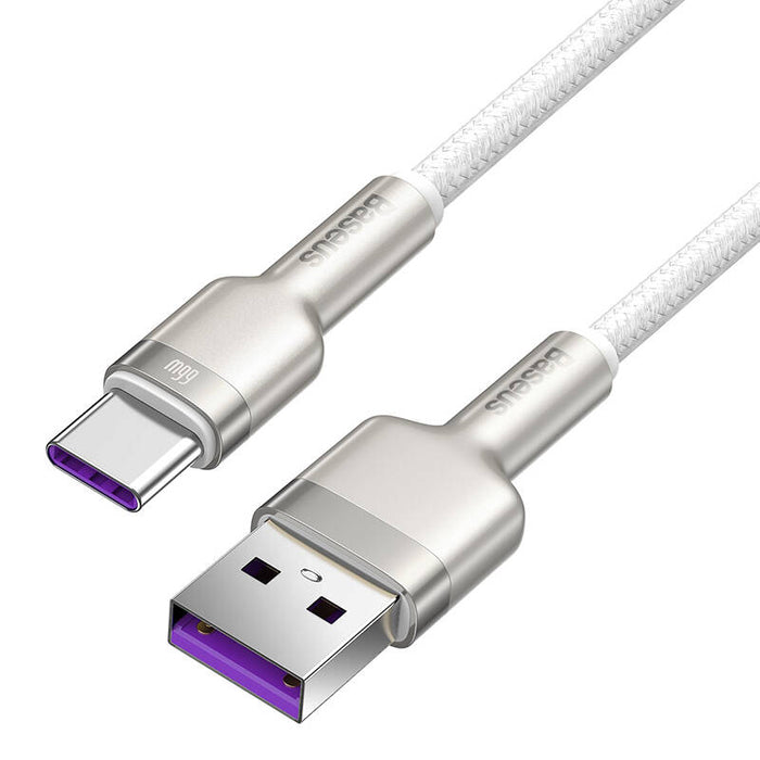 USB cable for USB-C Baseus Cafule, 66W, 1m (white)