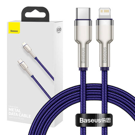 USB-C cable for Lightning Baseus Cafule, PD, 20W, 1m (purple)