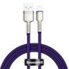 USB cable for Lightning Baseus Cafule, 2.4A, 1m (purple)