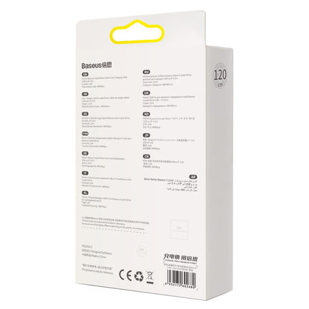 Baseus Crystal Shine cable USB to Lightning, 2.4A, 1.2m (black)