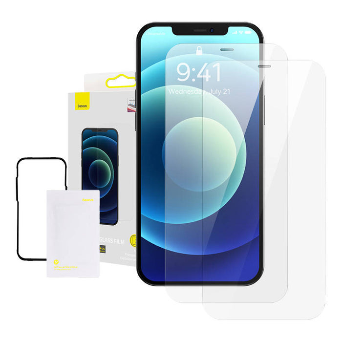 Tempered glass 0.3mm Baseus for iPhone 12 Pro Max 6.7inch (2pcs)