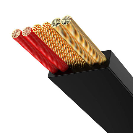 Baseus Bright Mirror 3, USB 3-in-1 cable for micro USB / USB-C / Lightning 66W / 2A 1.1m (Black)