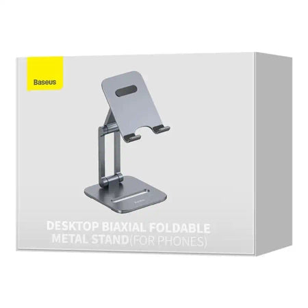 Stand holder Baseus Biaxial for phone (grey)