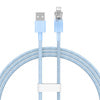 Fast Charging Cable Baseus Explorer USB to Lightning 2.4A 1M (blue)