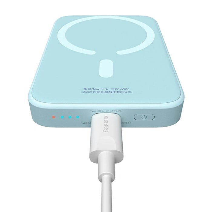 Powerbank Baseus Magnetic Mini 6000mAh, USB-C  20W MagSafe (blue)