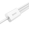Quick Charge USB to M+L+C  Baseus Superior Data 3.5A 1m (White)
