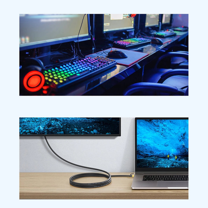 Baseus Ethernet RJ45, 10Gbps, 0.5m network cable (black)