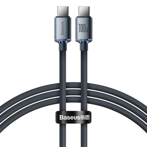 Baseus Crystal Shine cable USB-C to USB-C, 100W, 1.2m (black)