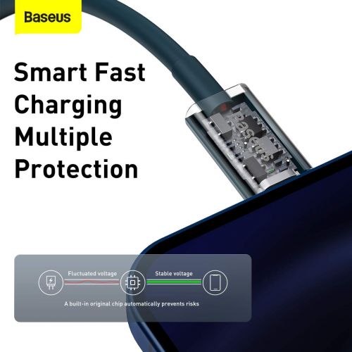 Baseus Superior Series Cable USB-C to iP, 20W, PD, 1m (blue)