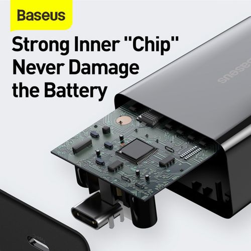 Baseus Speed Mini Quick Charger, USB-C, PD, 3A, 20W (black)