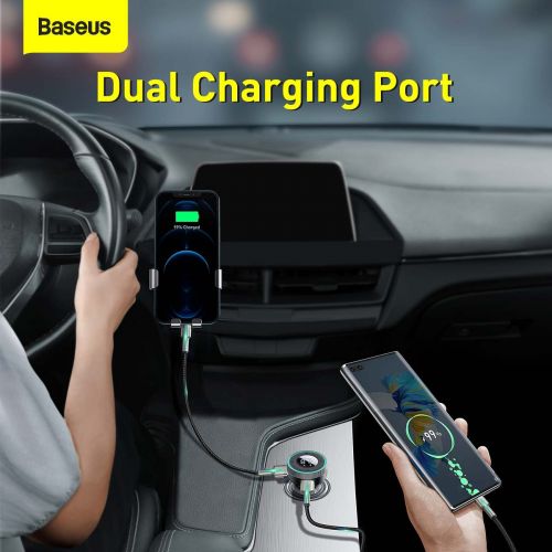 Baseus Enjoy Car Wireless MP3 Charger, Bluetooth 5.0, microSD, AUX (black)