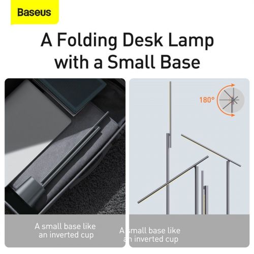 Baseus Smart Eye folding desk lamp rechargeable (grey)