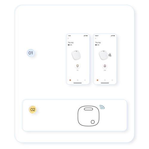 Baseus Intelligent T2 Pro, anti-loss device (white)