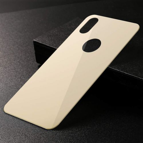 Baseus iPhone Xs 0.3 mm Full coverage curved T-Glass rear Protector Gold (SGAPIPH58-BM0V)