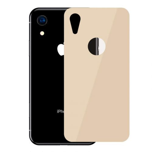 Baseus iPhone Xr 0.3 mm Full coverage curved T-Glass rear Protector Gold (SGAPIPH61-BM0V)