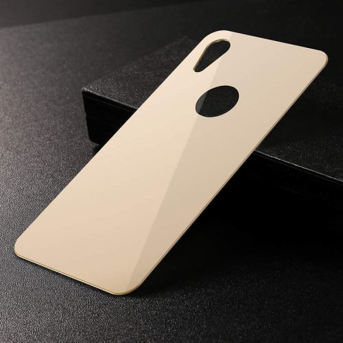 Baseus iPhone Xr 0.3 mm Full coverage curved T-Glass rear Protector Gold (SGAPIPH61-BM0V)
