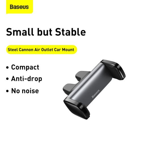 Baseus Steel Cannon Clamp Holder to Ventilation Grid (black)