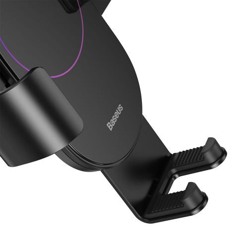 Gravity car mount for Baseus Tank phone with suction cup (black)