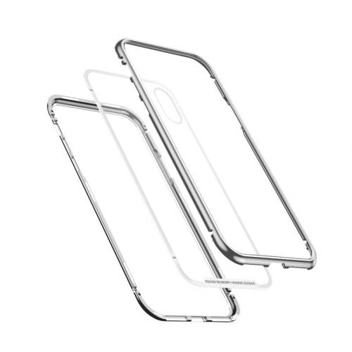 Baseus iPhone Xs case Magnetite hardware Silver (WIAPIPH58-CS0S)