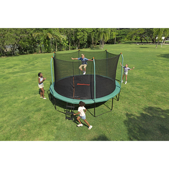 TRAMPOLINE TRAMPOLINE F427X286CM WITH LADDER BESTWAY 59105