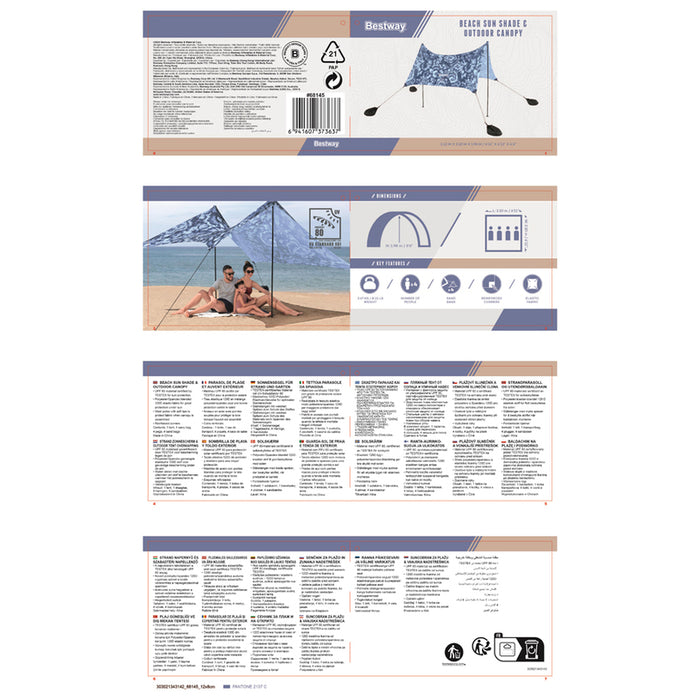 AWNING-AWNING 210X210X198CM. BESTWAY 68145