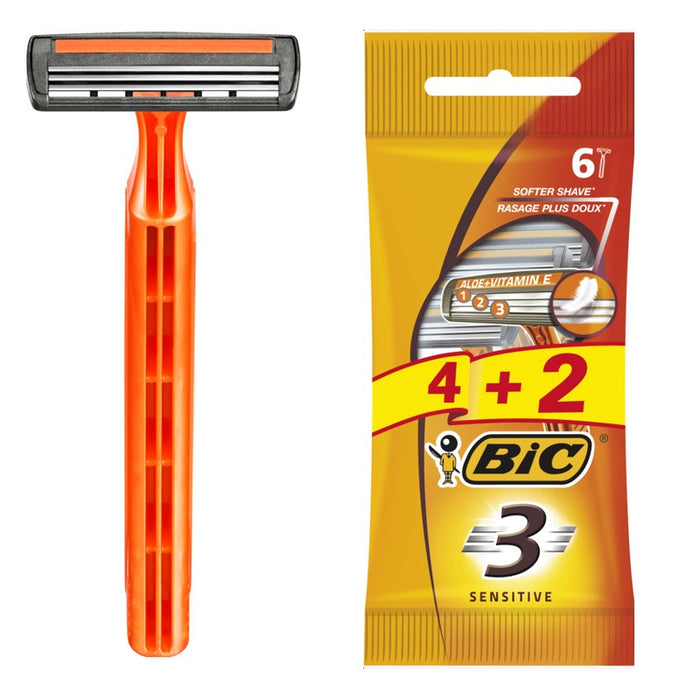 SHAVER BIC3 SENS PL 4+2 BIC
