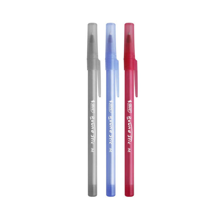 ROUNDSTICK SET 6PCS. /blue 2, red 2, black 2/ BIC