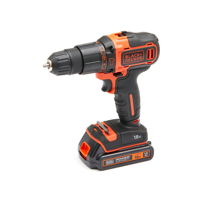 BLACK&DECKER BDCHD18S32-QW CORDLESS IMPACT DRILL 18 V, 40.00 nm, NUMBER OF BATTERIES 1, 1.50 Ah