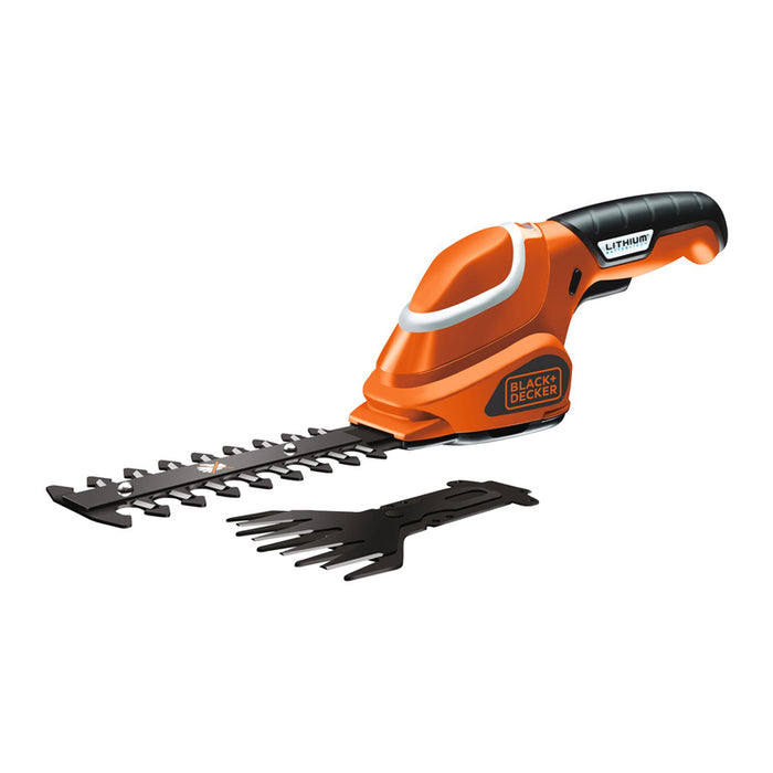 BATTERY SHEAR BLACK&DECKER GSL700-QW 7 V, 1.20 Ah, WORKING WIDTH WITH SHRUB BLADE 150 mm, WORKING WIDTH WITH GRASS BLADE 100 mm