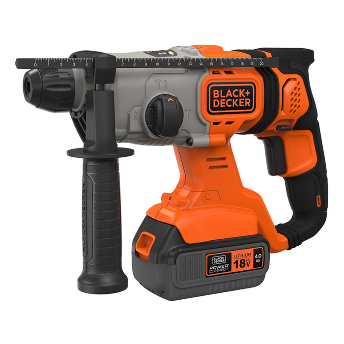 BATTERY BRUSHLESS PUNCH BLACK&DECKER BCD900M1K-QW 18 V, 1.20 J, SDS PLUS, NUMBER OF BATTERIES 1, 4.00 Ah, CASE