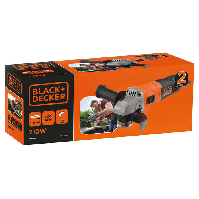 Angle grinder BLACK&DECKER BEG010-QS 115 mm, 710 W