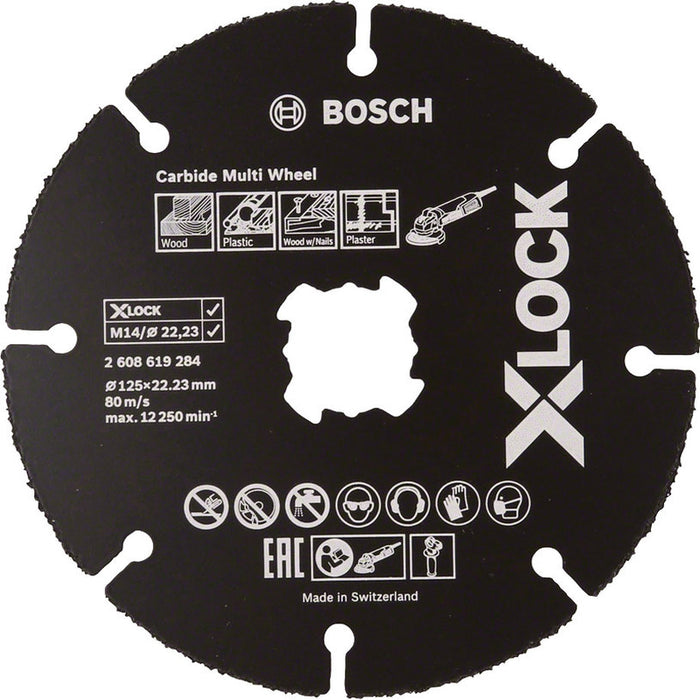 CARBIDE CUTTING DISC X-LOCK BOSCH 125x22.23