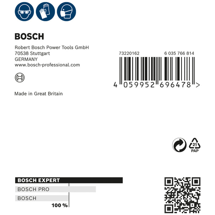 SANDING PADS 115X140 P240 2 PCS BOSCH EXPERT W480