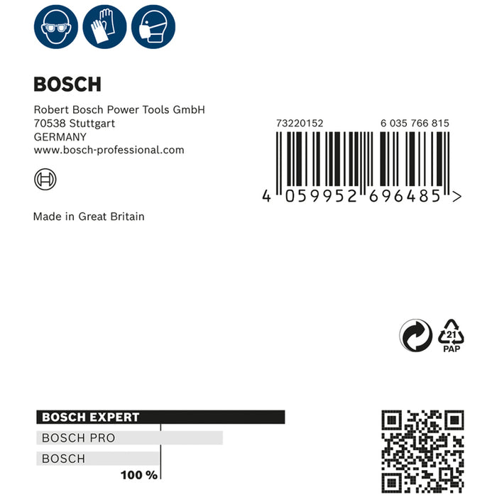 SANDING PAD 115X140 P320 2 PCS BOSCH EXPERT W480