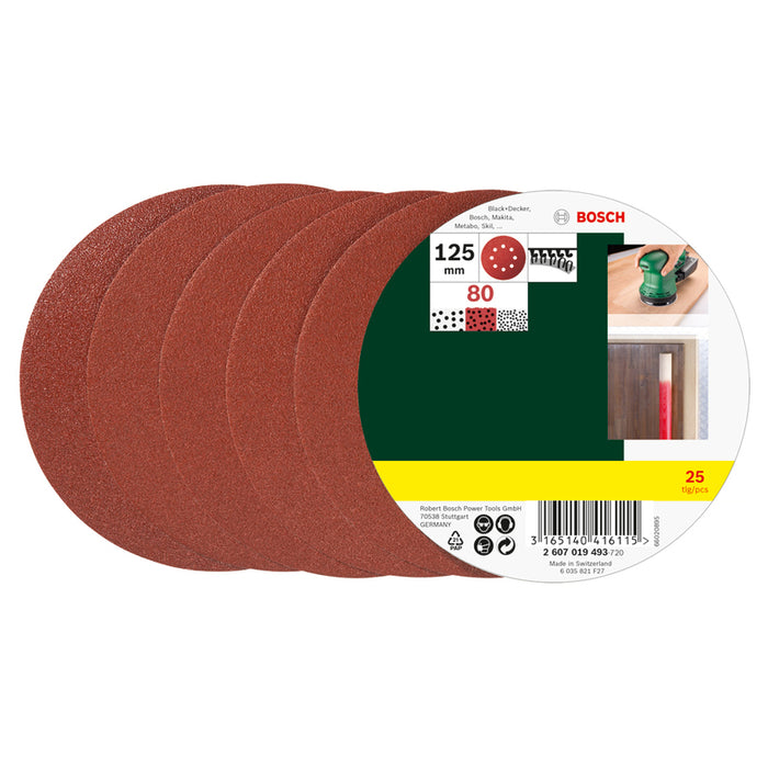 SET OF SANDING PADS 25 PCS. BOSCH K 80