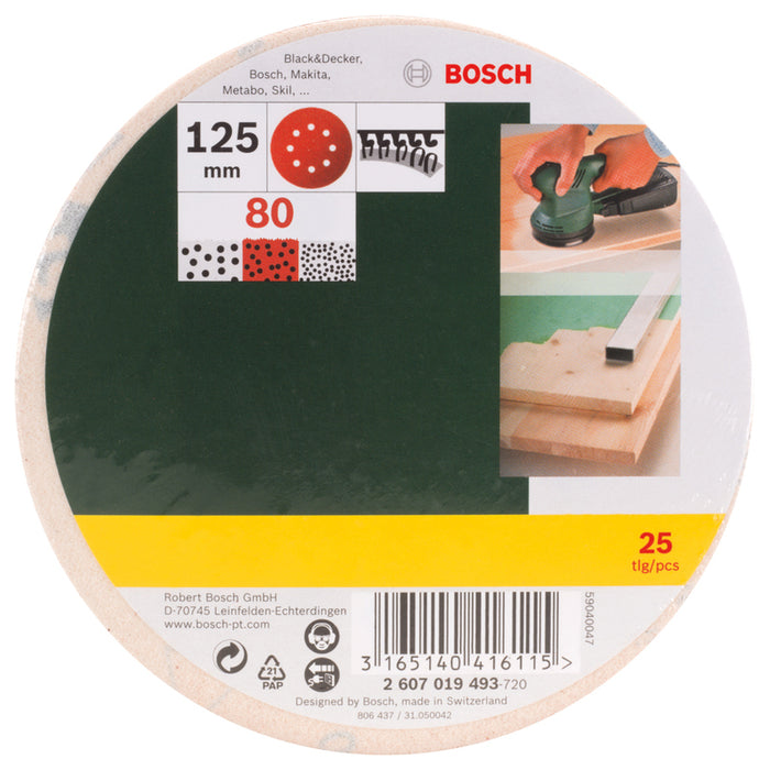 SET OF SANDING PADS 25 PCS. BOSCH K 80