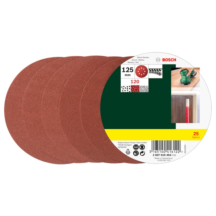 SET OF SANDING PADS 25 PCS. BOSCH K 120