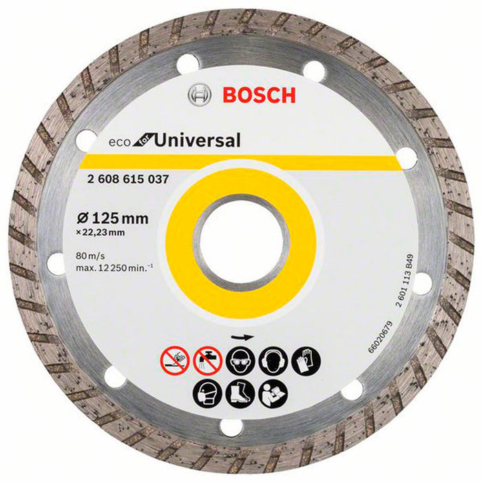 DIAMOND DISC FOR CUTTING NON-METAL BOSCH 125x22.23