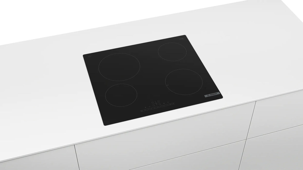 Bosch Serie 6 PKE611FP2E hob Black Built-in 60 cm Ceramic 4 zone(s)