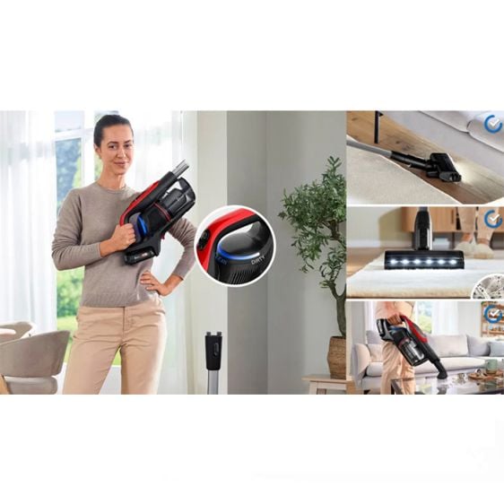 Battery vacuum cleaner BOSCH Unlimited 9 ProAnimal BBS931PET Red