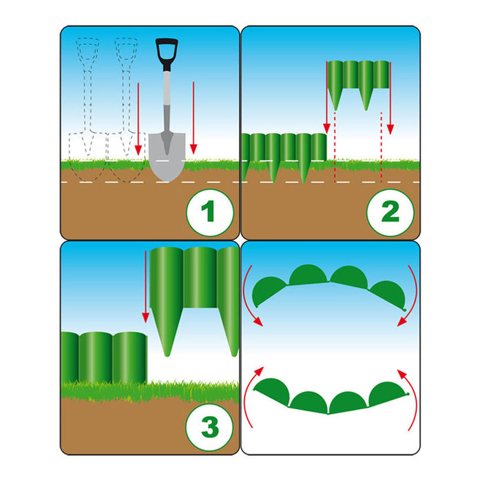 DECORATIVE FENCE 2.5M BRADAS OBP1202-002BN
