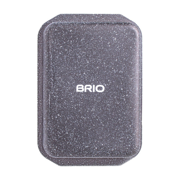 RECTANGULAR TRAY 34 X 24 X 7CM BRIO MOCCA MARBLE