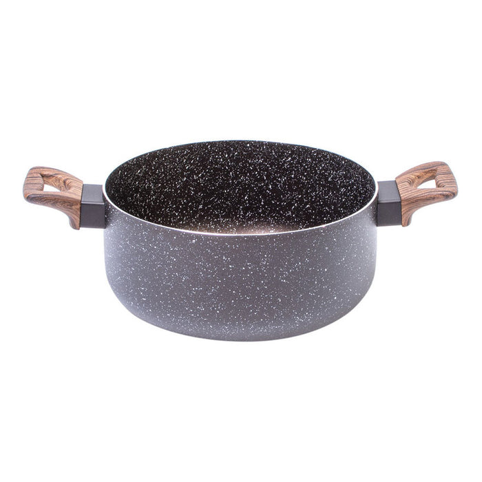 POT 24CM 4.8L INDUCTION BRIO MOCCA MARBLE
